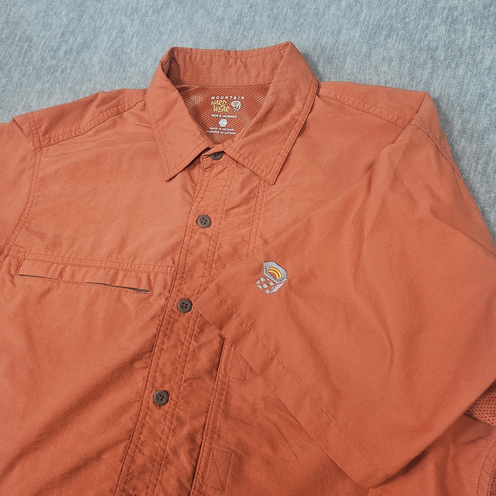 Mountain Hard Wear Shirt Mens M Short Sleeve Hiking Vented Nylon Outdoor Trail